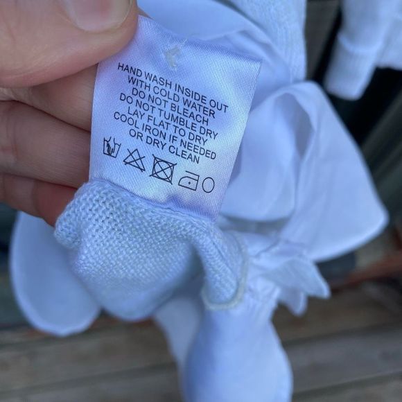 TYLER BOE STRIPED TWOFER SWEATER STRAW Size Small, MSRP $152 - Picture 7 of 10